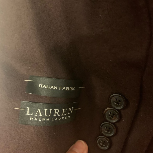 Lauren by Ralph Lauren jacket wine color size 42R. - Picture 7 of 9